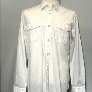 Hugo Boss White Button Down Dress Shirt